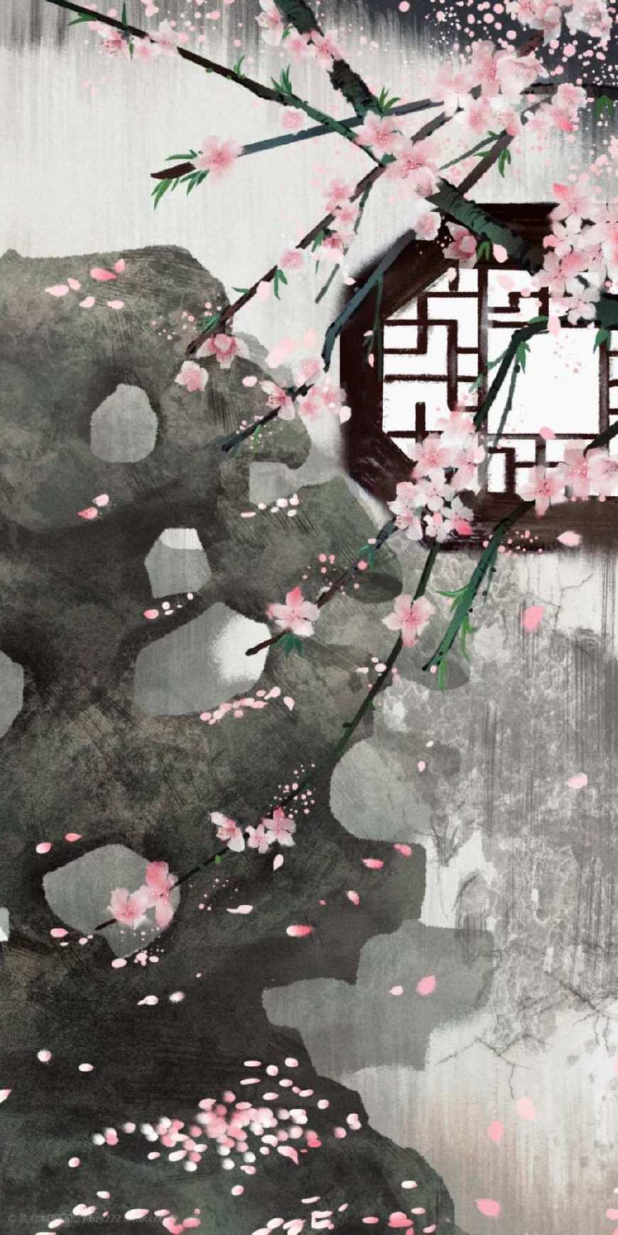 唯美风景图,古风古段之七弦叹,怎能舍锦绣河山,愿为烟花护长安