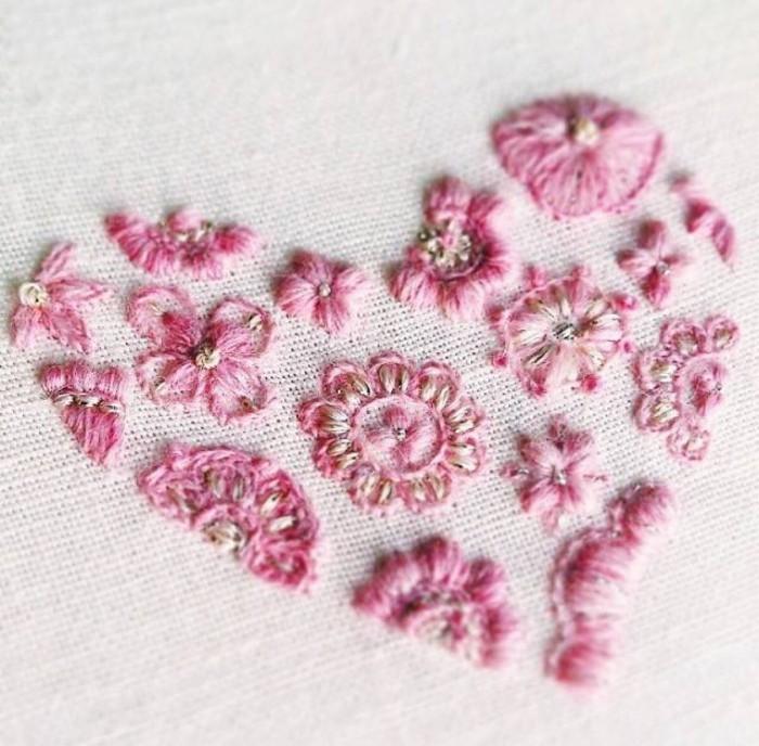 手工刺绣diy:一些简单又美丽的刺绣图样,初学者可以收藏练习咯