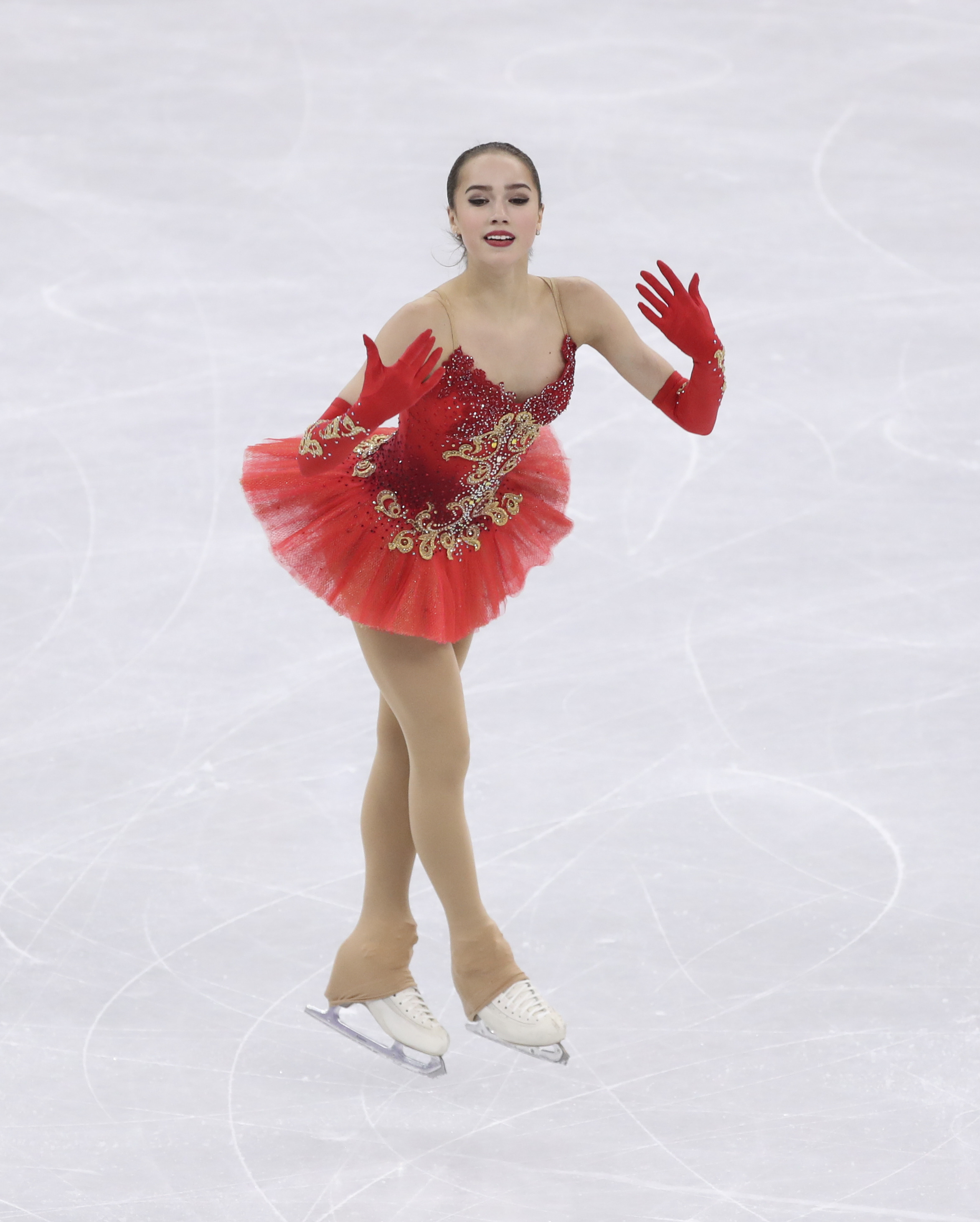 (冬奥会)(28)花样滑冰——女子单人滑:俄奥运选手扎吉托娃夺冠