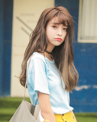 韩式长发烫发发型图片 轻松幻化为长发女神