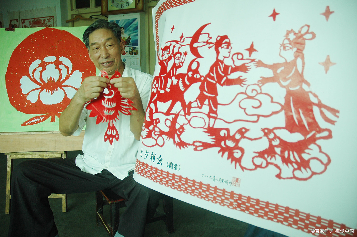 剪纸听过,手撕纸这项非物质文化遗产你又听过吗?