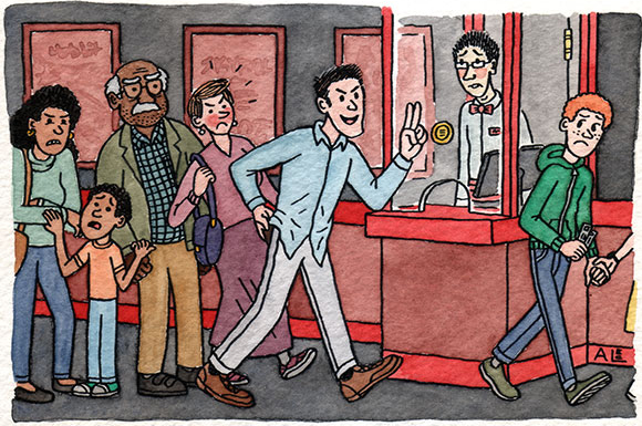 "你和宝宝说英语"每日一词:"插队,加塞"英文怎么说?