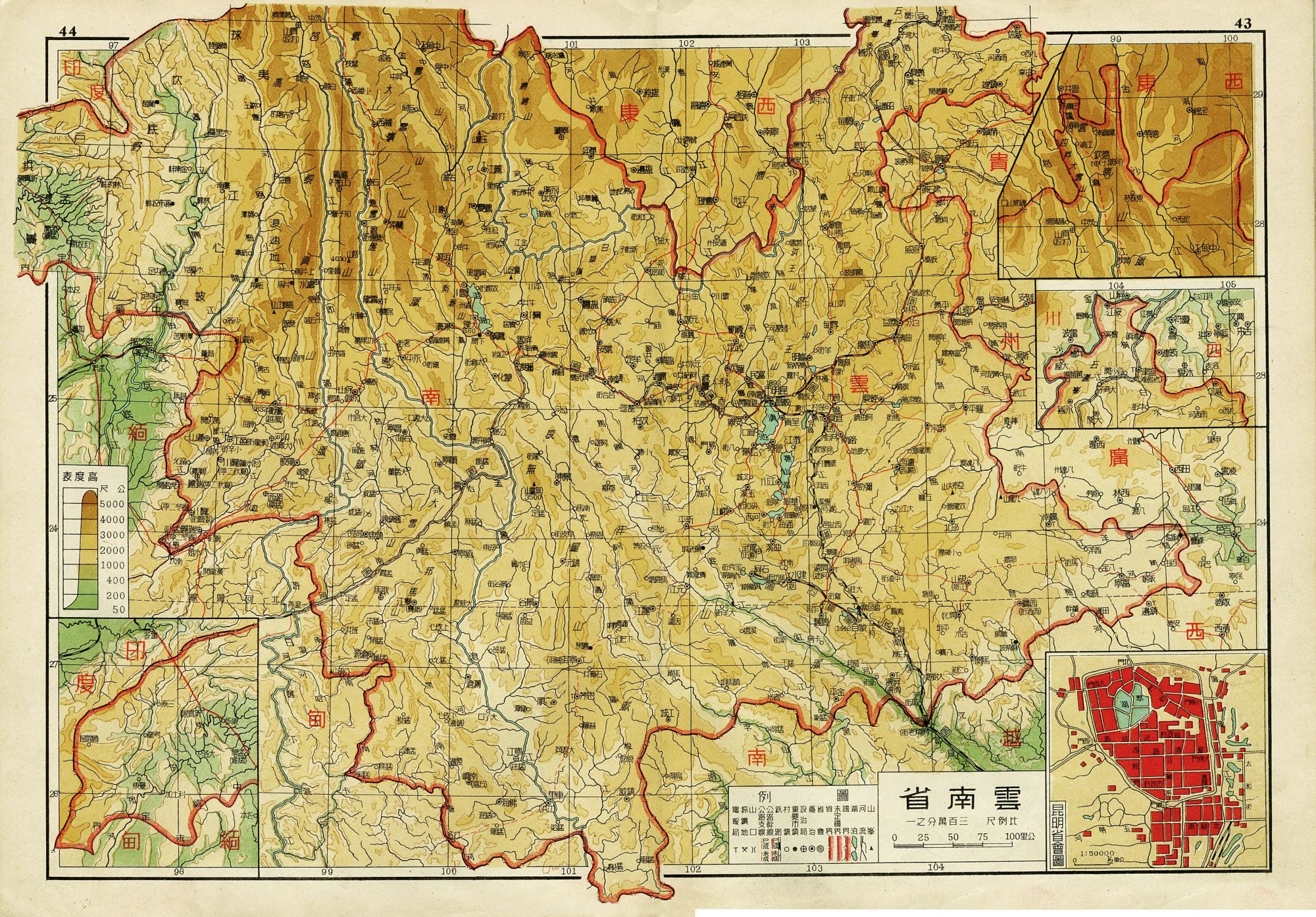 平原省,松江省,旅大行政区,看看这是哪个时代的老地图?