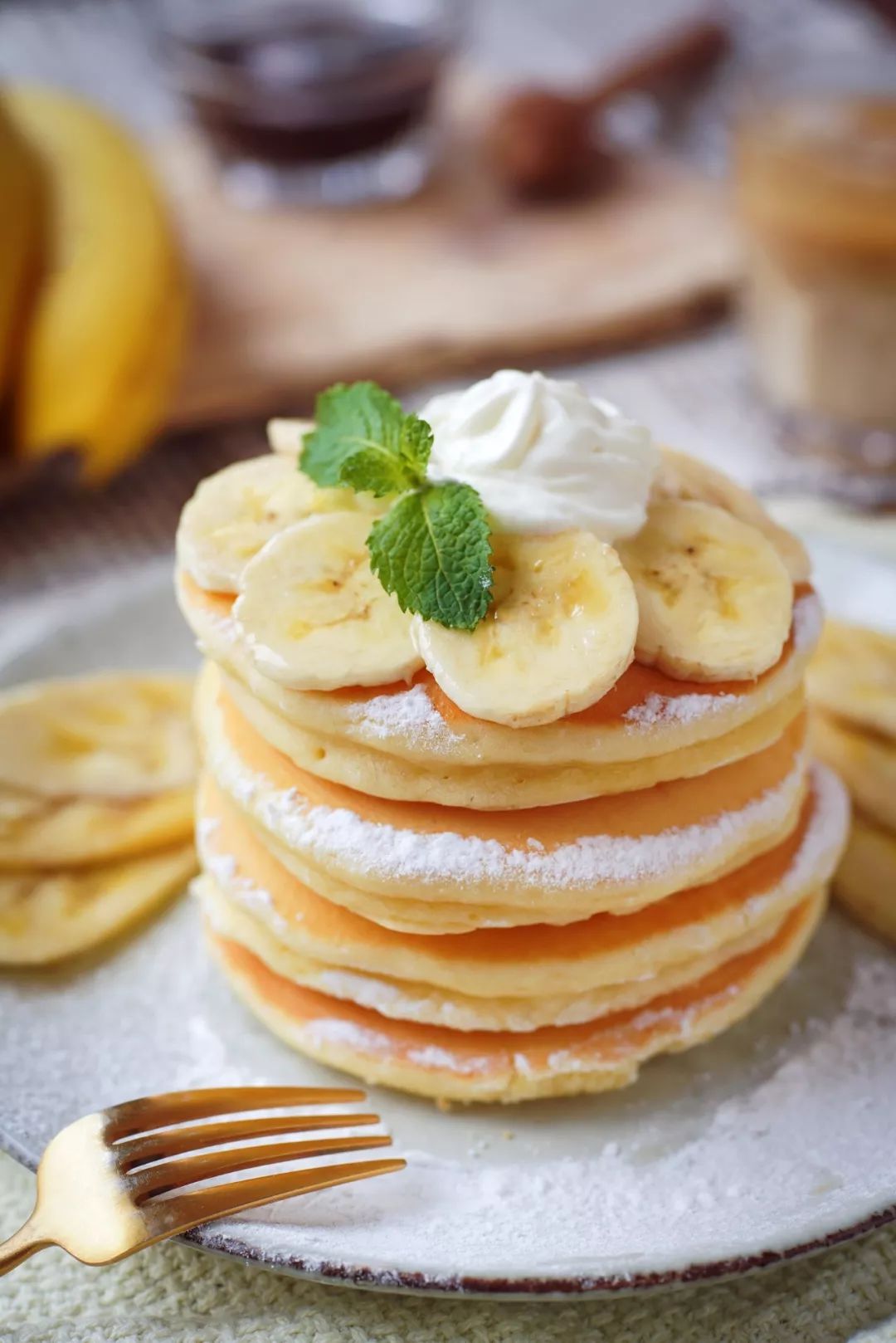 【种草】吃一口香蕉牛奶小松饼,有多幸福?