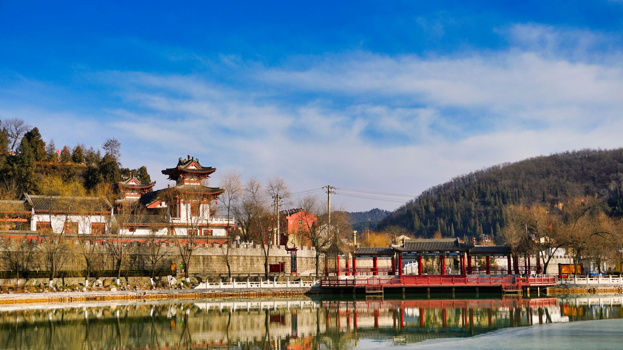 宝鸡麟游西海湖风光