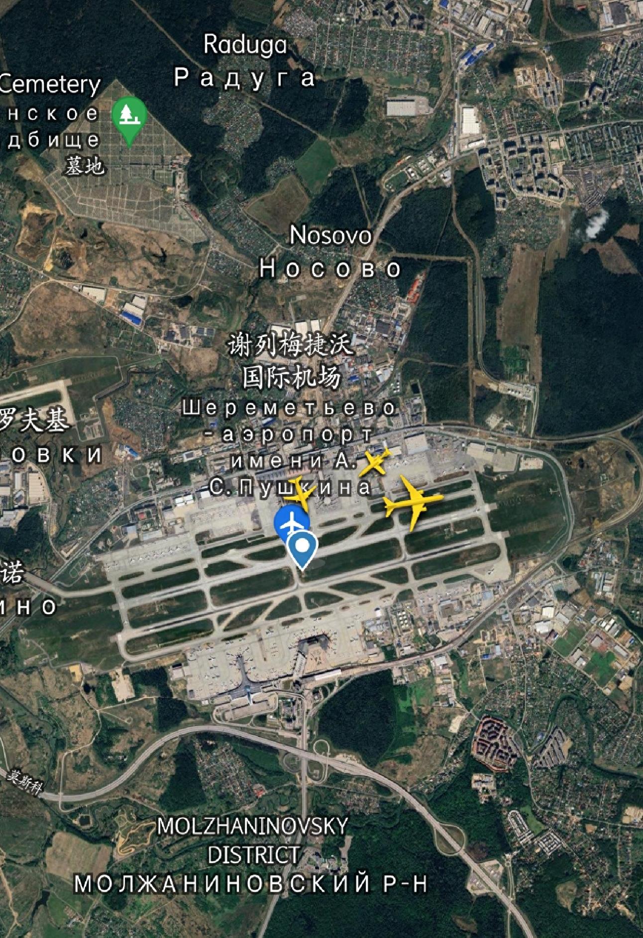 刚刚,9月22日8点34分,一架莫斯科飞往上海航班到达镇江市上空