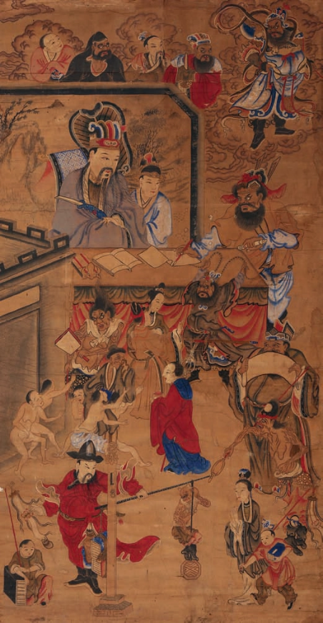 四殿剥剹血池地狱,阎罗五官王,大将军吕岱