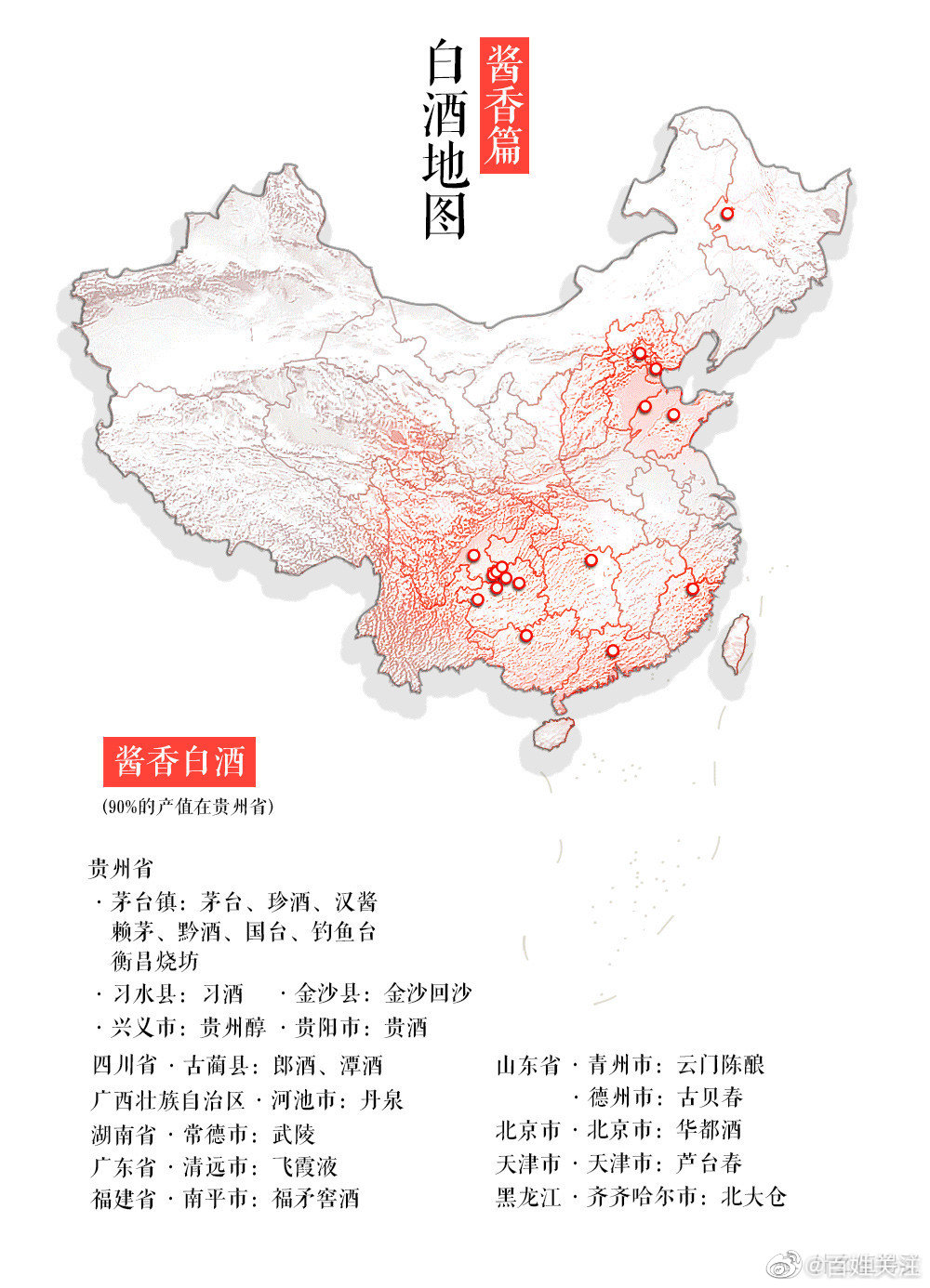 中国白酒地理分布图图片