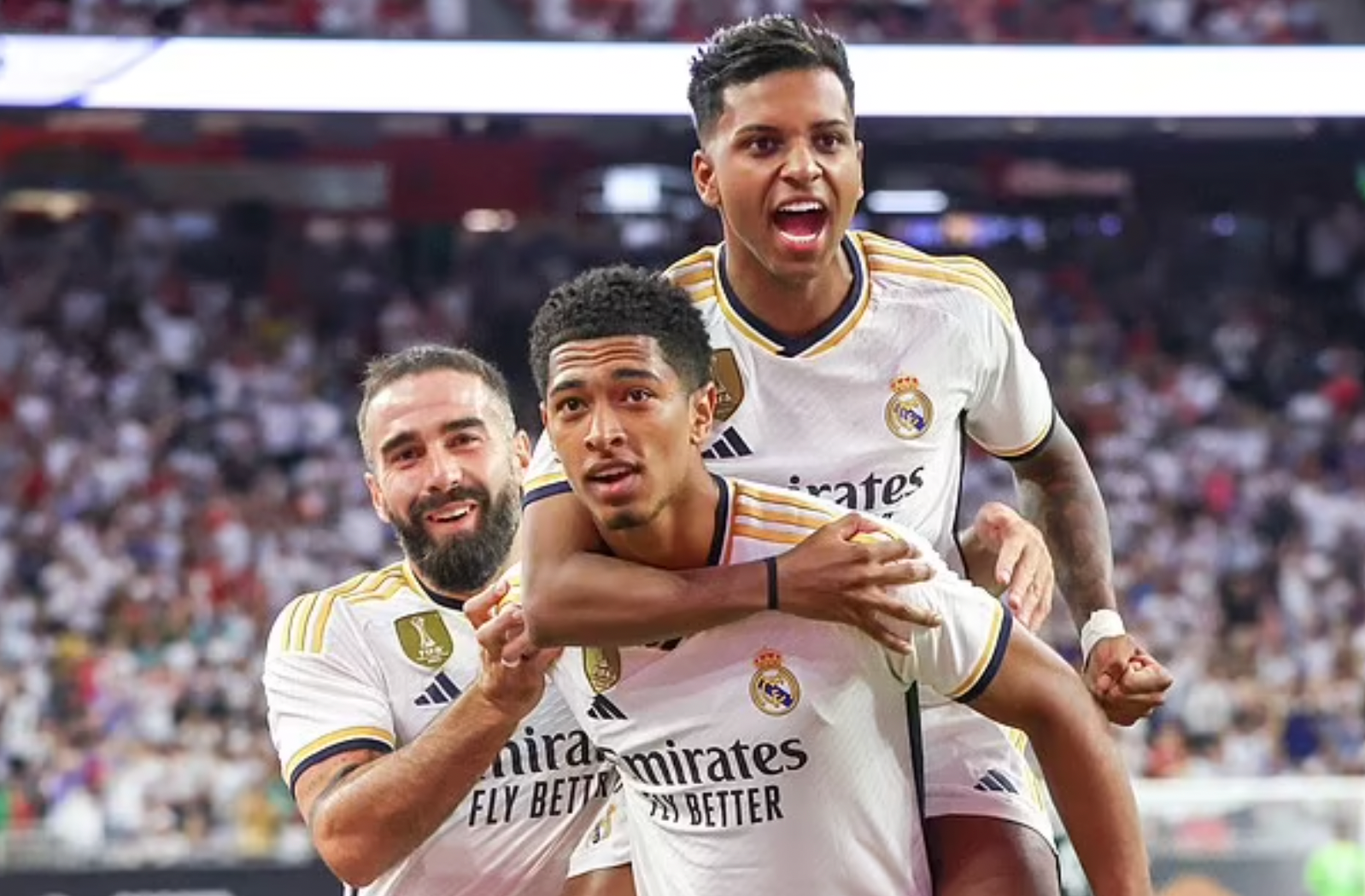 贝林汉姆自上个月以 1.13 亿英镑从多特蒙德转会而来后首次进球