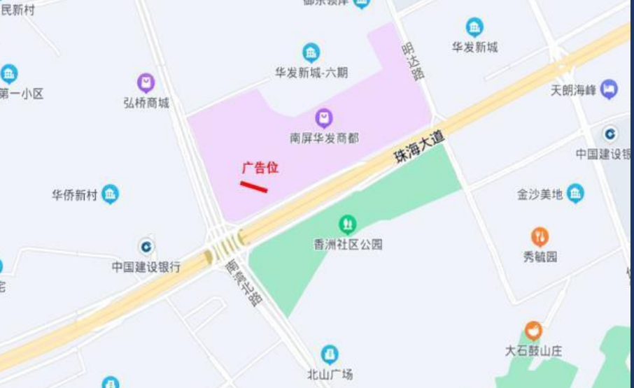 珠海华发商都商铺地图图片