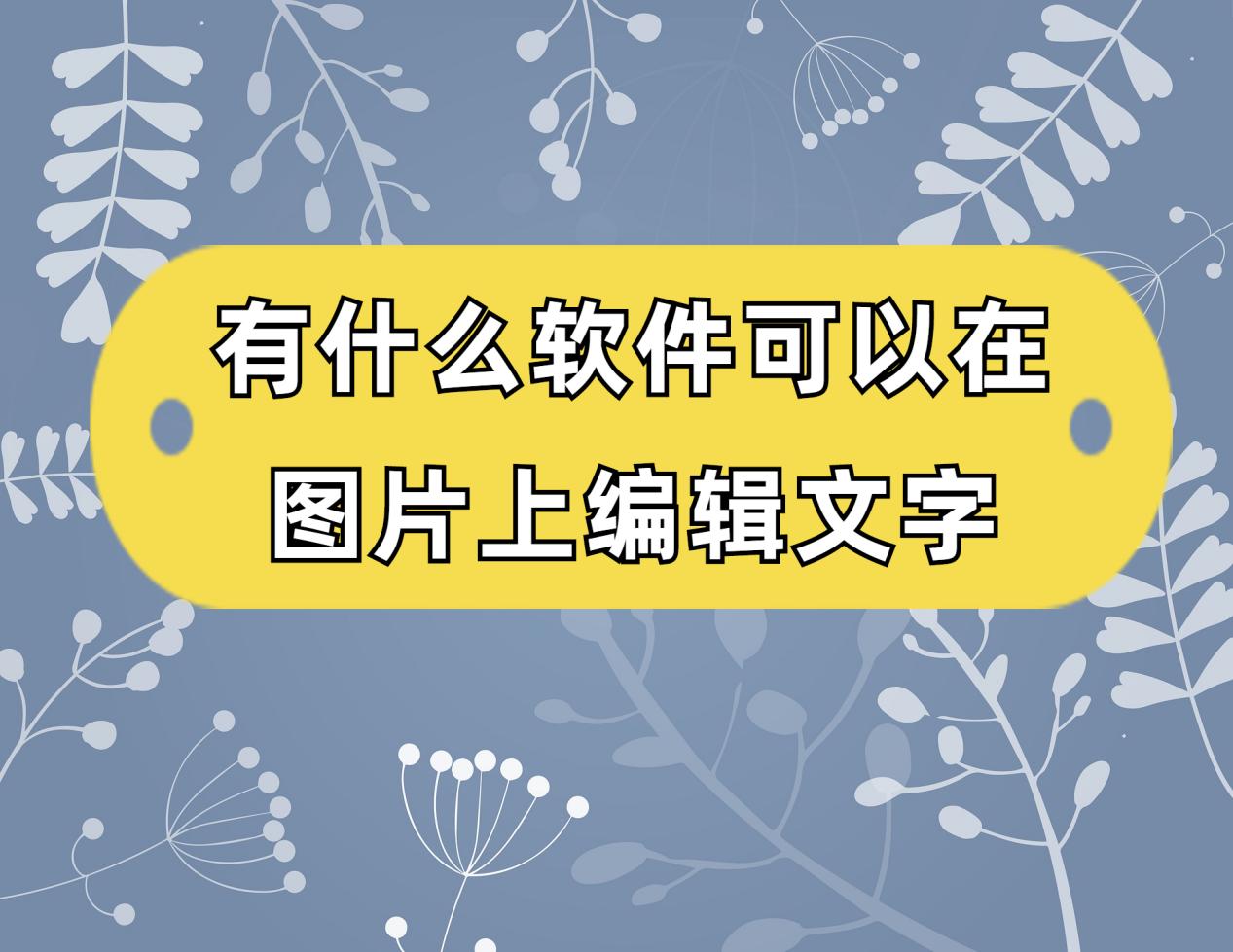 怎么可以在图片上添加文字,介绍3种方法!