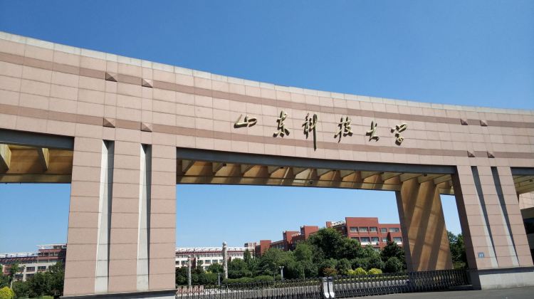 山东科技大学校门图片