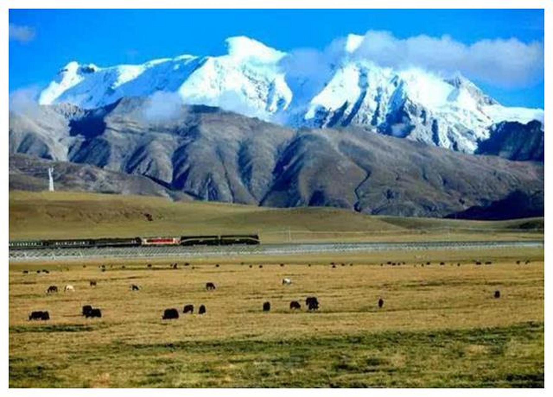 青藏铁路是中国一条连接西宁和拉萨的重要铁路线,全程穿越山川河流,是