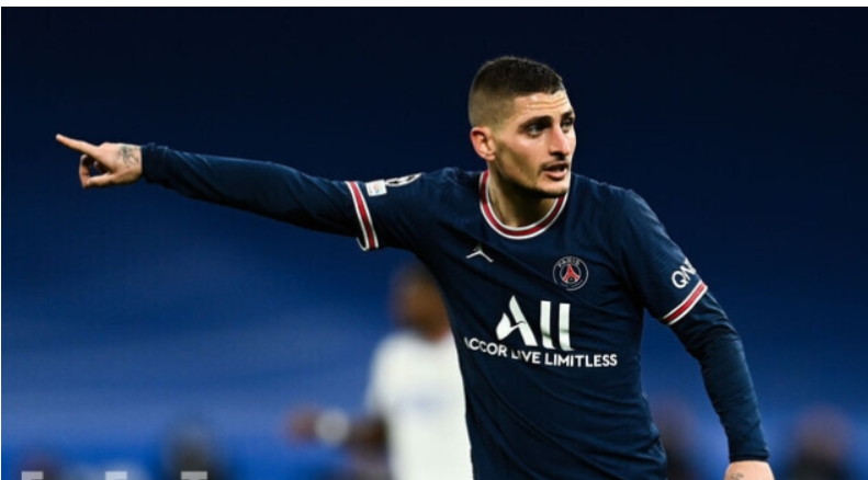 巴黎圣日耳曼队的老将中场马尔科·维拉蒂与沙特阿拉伯有联系