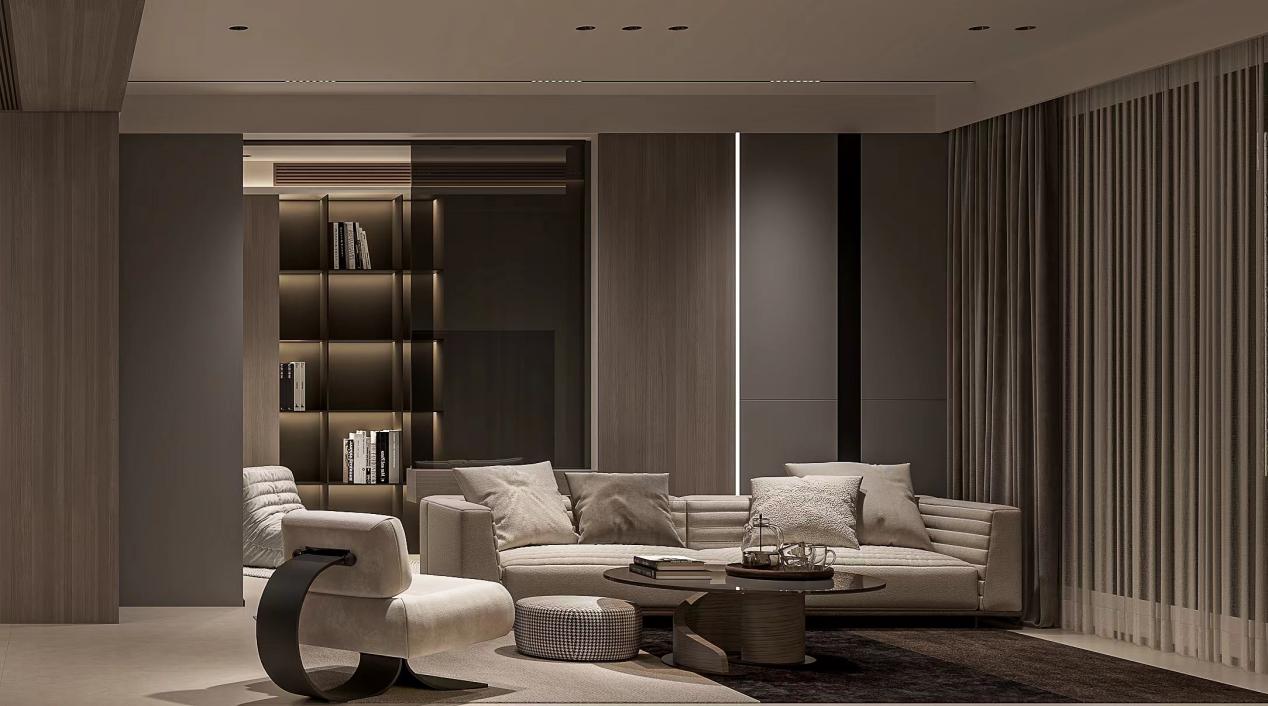 119㎡意式极简风,这对医生夫妻采用无主灯设计打造心灵的避风港