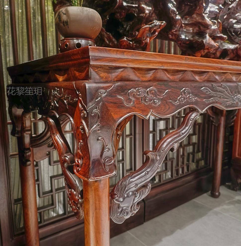 双凤朝阳展腿式半桌,明式家具中的另类之作,别具一格的独特魅力