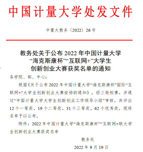 中国计量大学&海克斯康 "互联网 "大学生创新创业大赛成功举办
