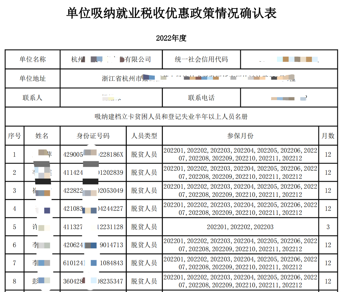 重點人群稅收優惠企業如何人社備案及下載認定表?