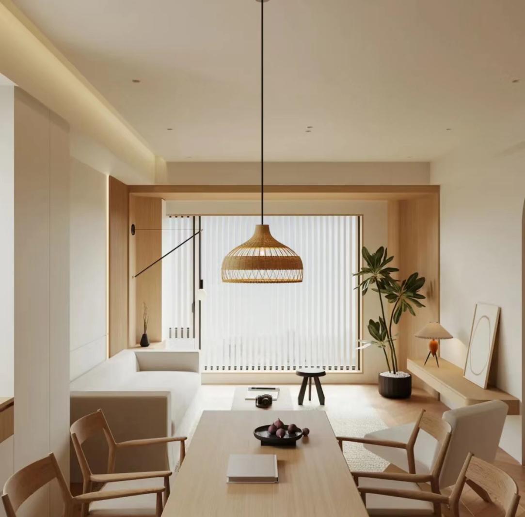 小户型救星来了!极简原木风 简约实木桌,办公休闲两不误