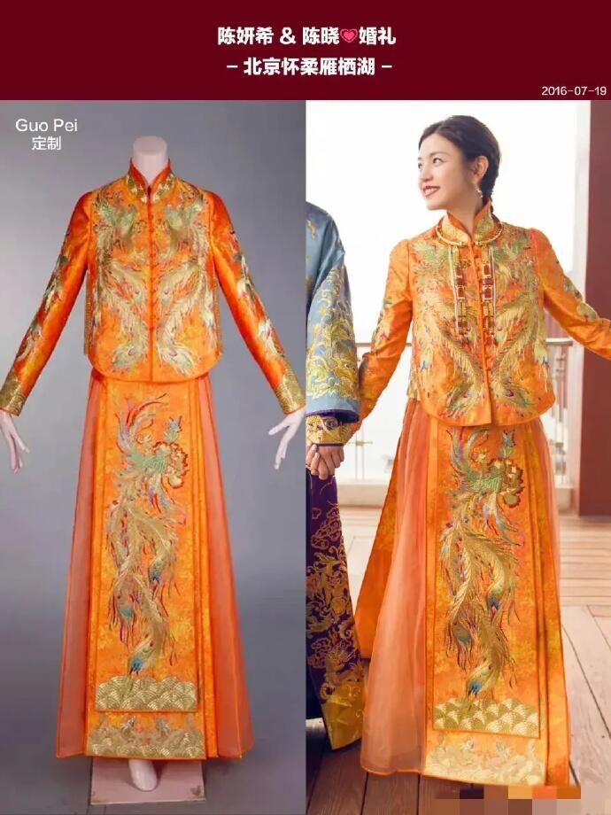 女明星的中式婚服大赏!网友:刘诗诗好美,林心如却显土气