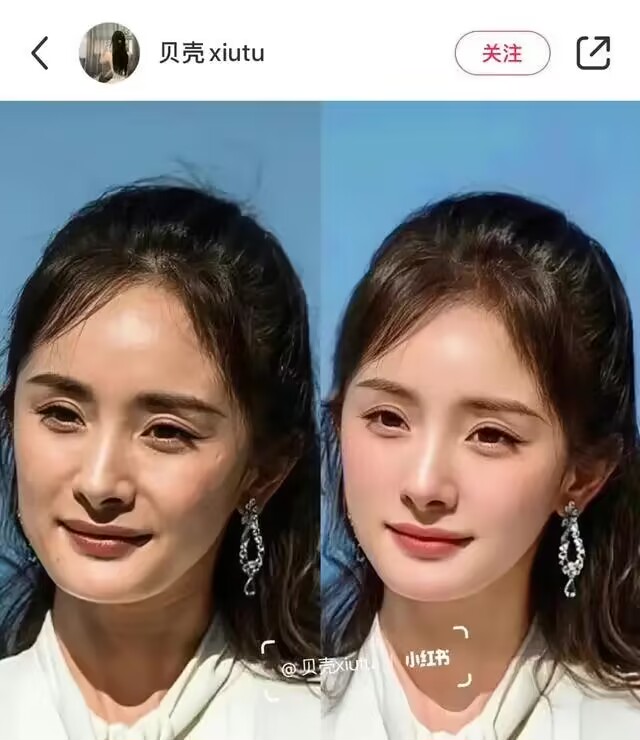 当红明星美颜前vs美颜后,网友:原来明星和普通人没什么区别