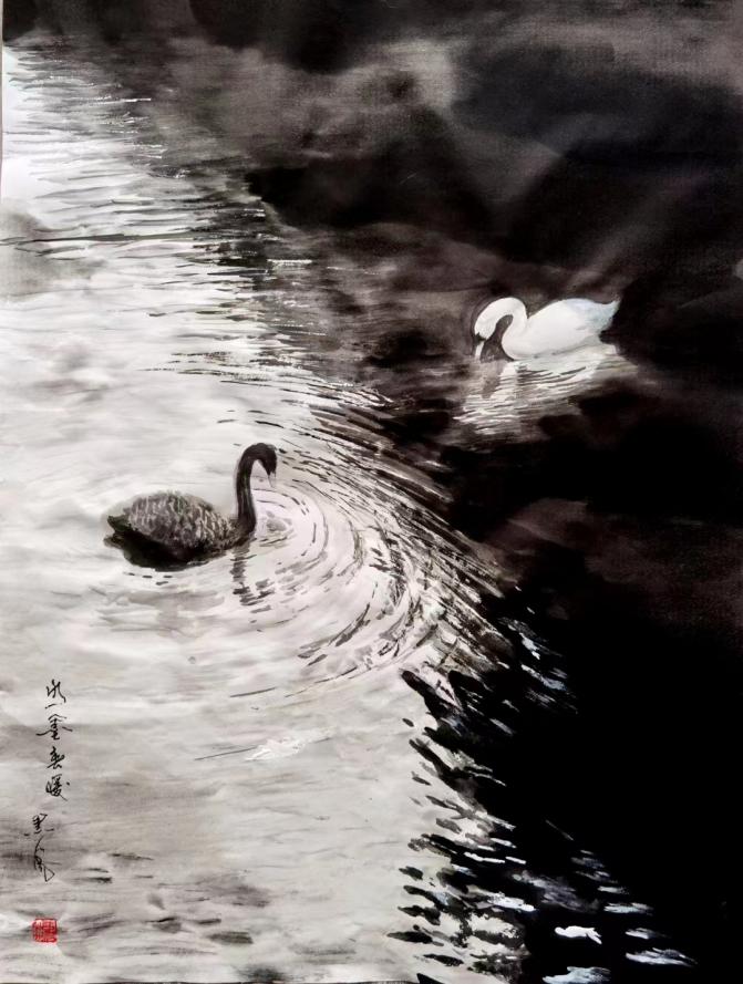 书画家潘鸣荣获丝路敦煌杯一等奖,绿色书画平台为其颁发证书