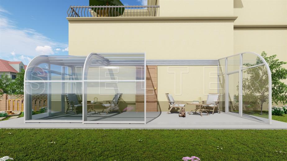 20套高款伸缩阳光房设计图,阳光房装修的来看看!