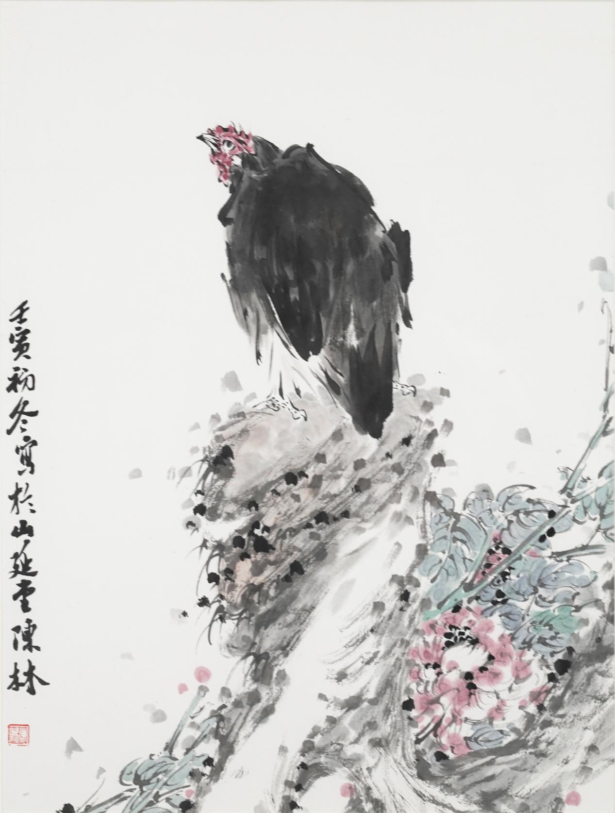 陈林:花鸟画被人誉为新工笔,构图新颖格调清雅