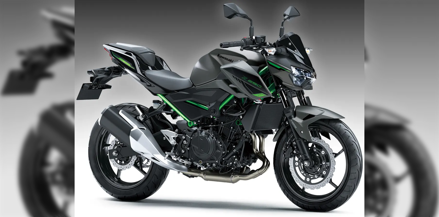 川崎kawasaki「z250」全新型号即将上市!气势满满绿色底盘设计