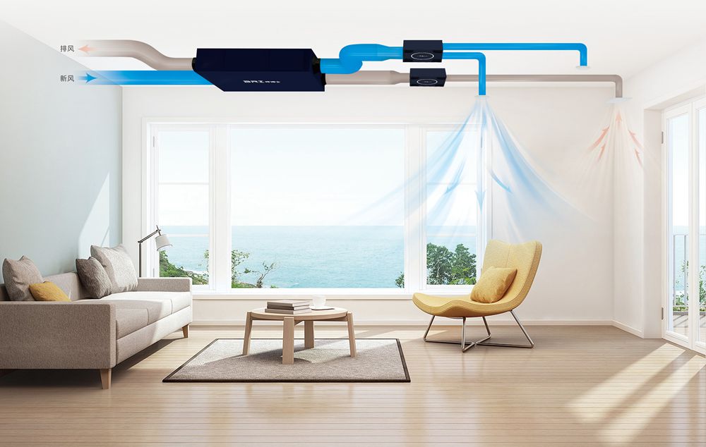 满足全屋净化需求 bri呼博士吊顶新风一机搞定