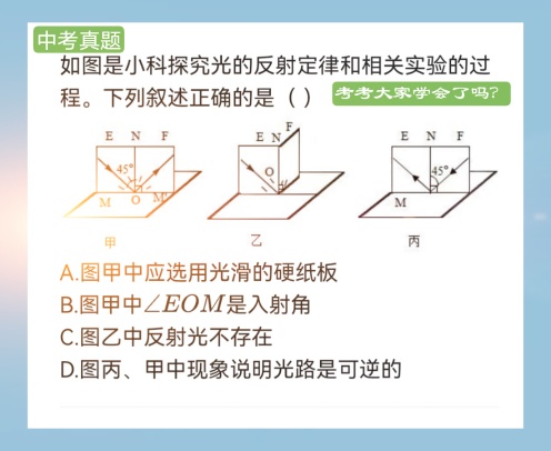 光的反射作图题及答案图片