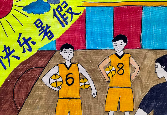 创意儿童画赏析——七彩画笔 绘快乐暑假!