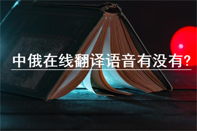 中俄翻译器在线翻译语音有没有?有哒!
