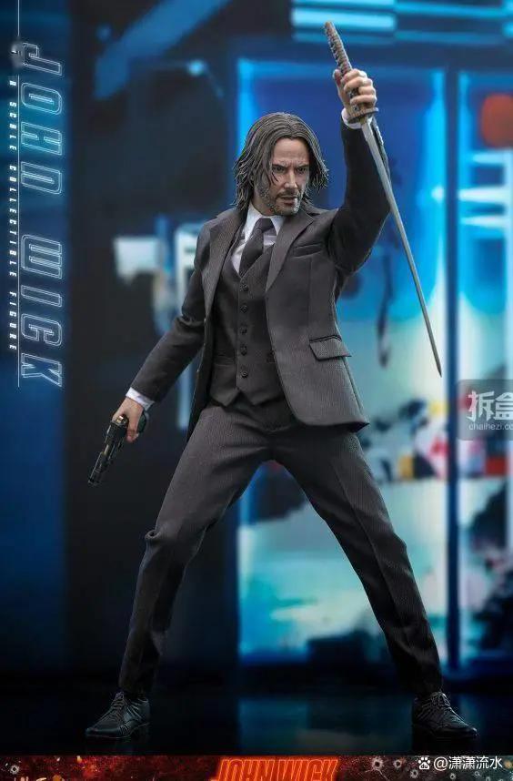hottoys疾速追杀4杀神基努里维斯约翰威克16可动人偶