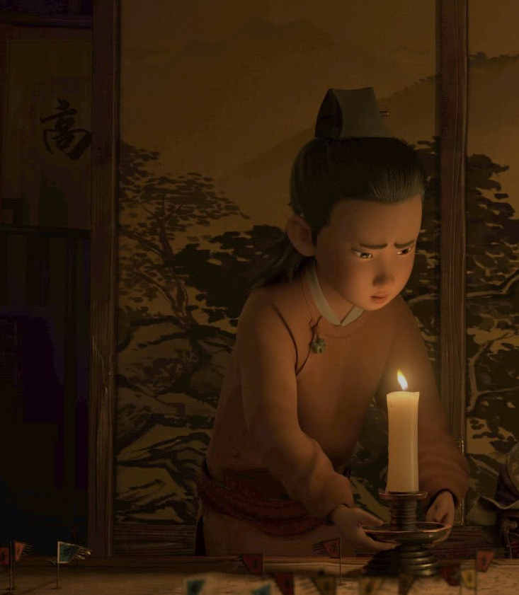 《长安三万里》高适身边,提灯的书童,漂亮的小男孩,颇有胆识