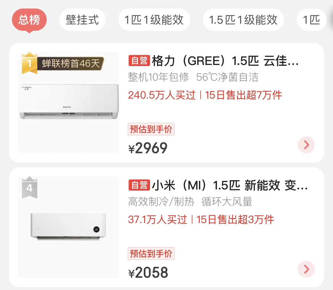 空调“黑马”正式诞生！曾被董明珠调侃贴牌货，但销量很真实！