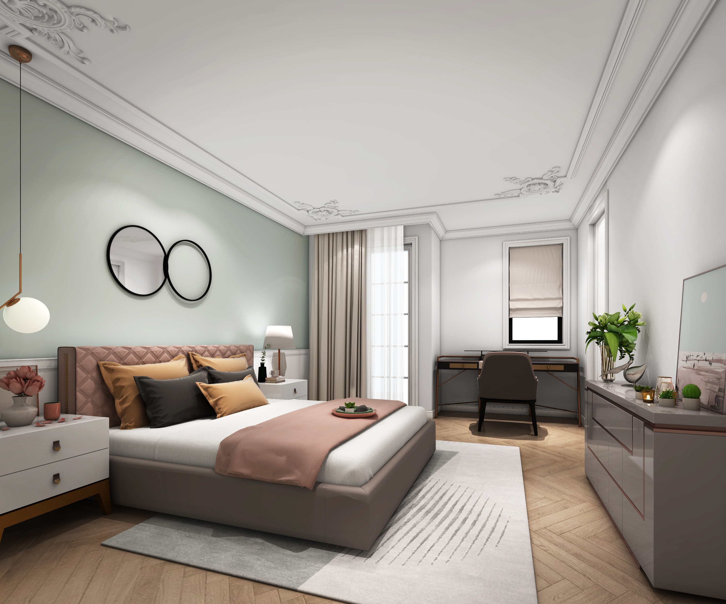 个性别墅装修,设计大气美观,全屋布局搭配合理!