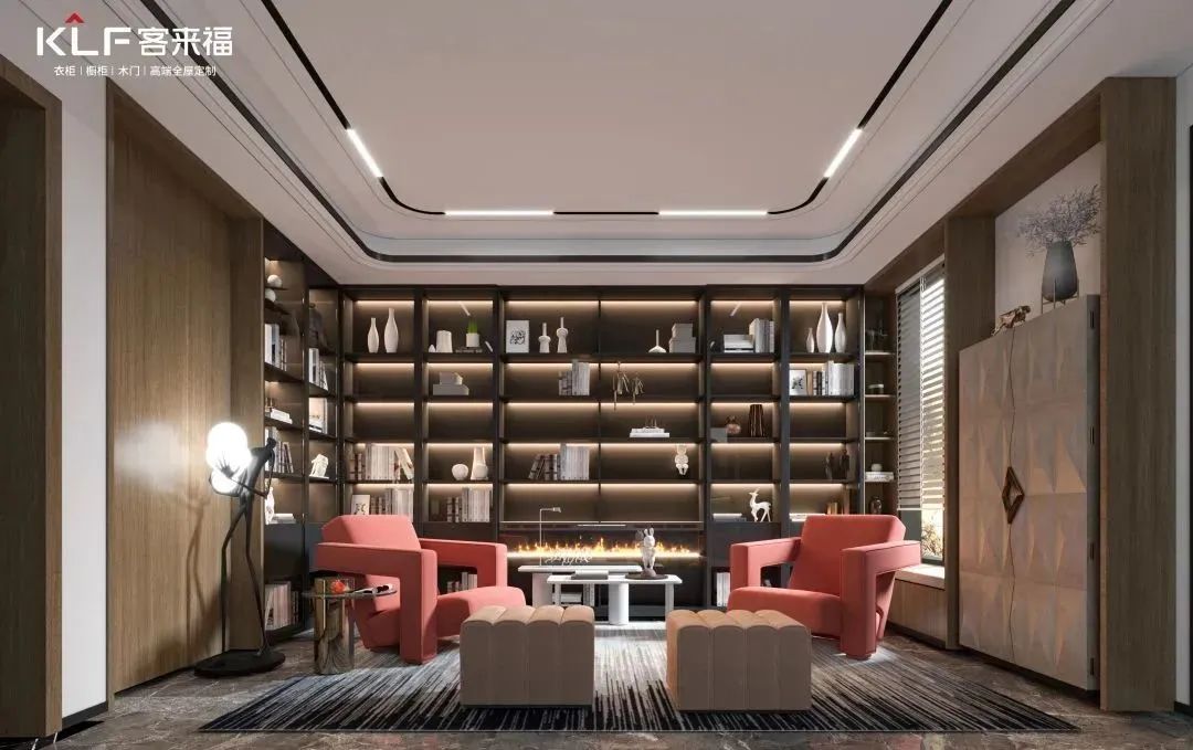 书墙设计丨不做常规的客厅设计,打造书香世家!