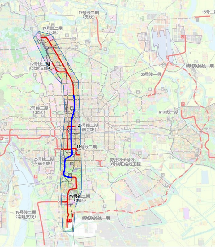 北京地铁30号线规划图片