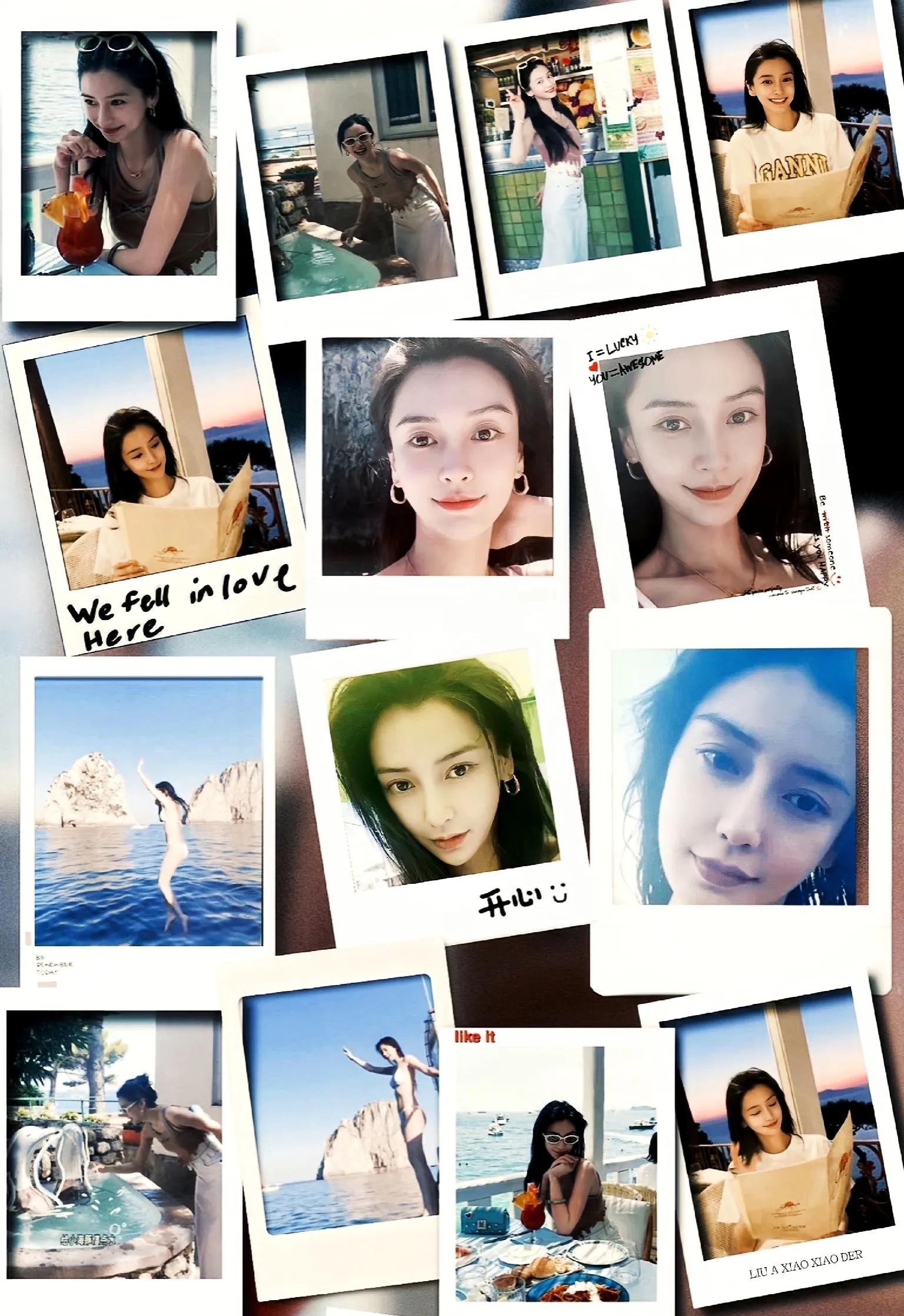 angelababy身穿比基尼跳海,男女网友态度大有不同