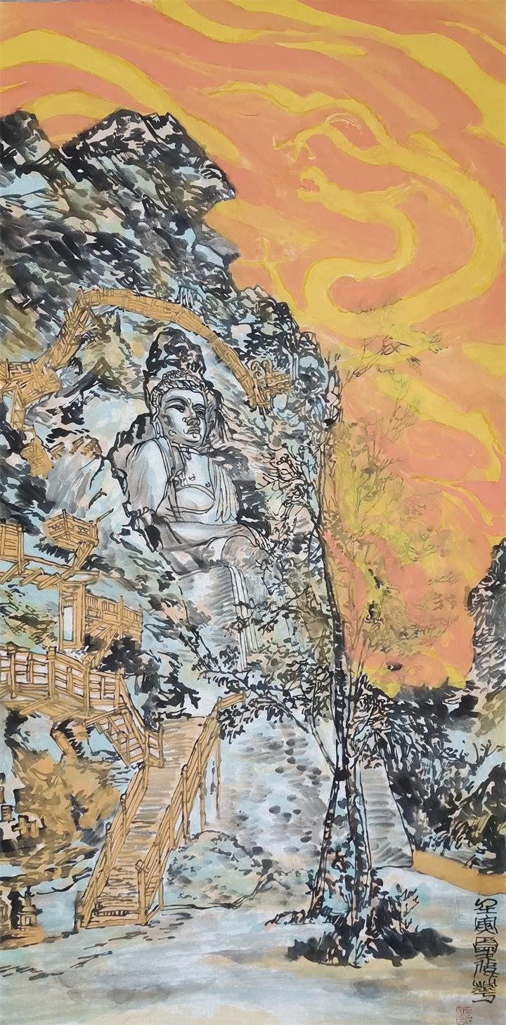 韩伟华:参展美国巴塞尔迈阿密海滩艺术博览会的中国画家