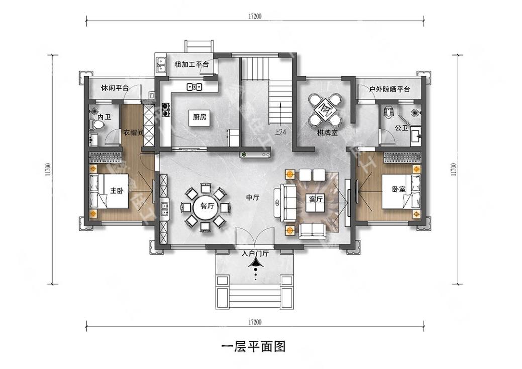 150平别墅户型设计图图片