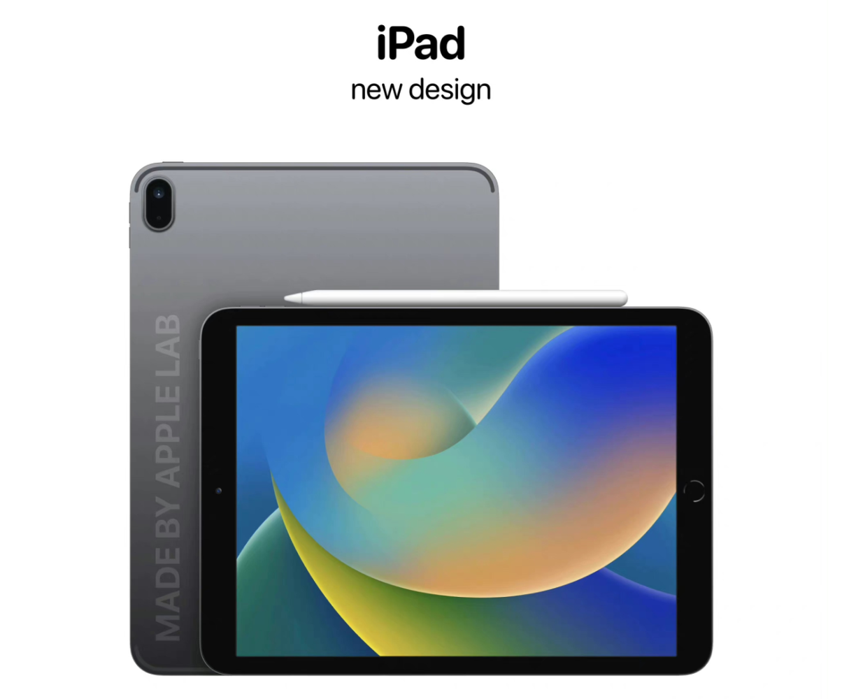 iPad最新渲染图曝光，总算要“改款”了，但依然改了个寂寞！