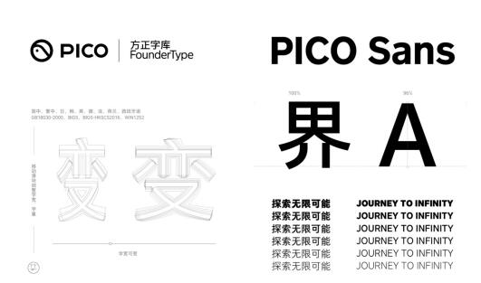 方正字库携手PICO发布定制字体PICO Sans，二维可变字体技术助力品牌体验升级