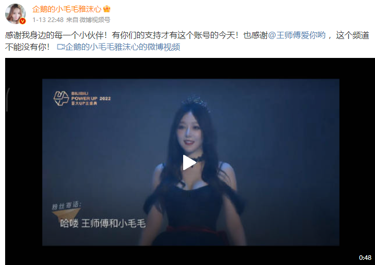 王师傅和小毛毛获得b站百大up主,组织炉石年夜饭,场面全程高能