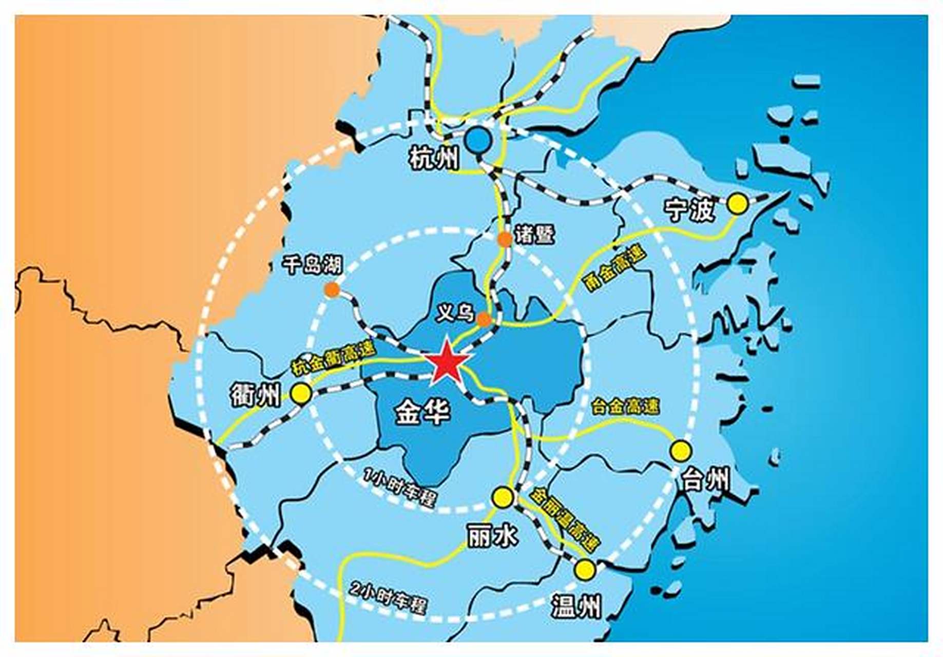 [原文:金华市的规划,浙