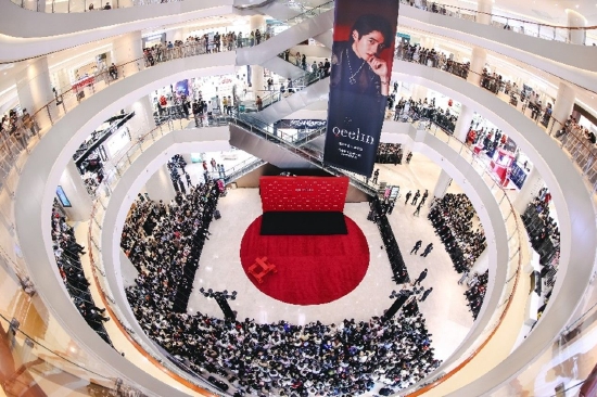 珠宝品牌qeelin郑州丹尼斯大卫城精品店揭幕 代言人刘昊然出席