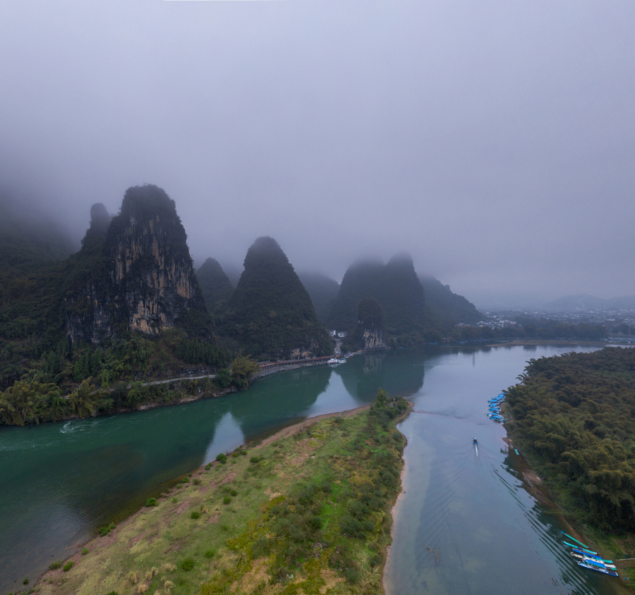 桂林灵川漓江景区——人间仙境,烟波画卷