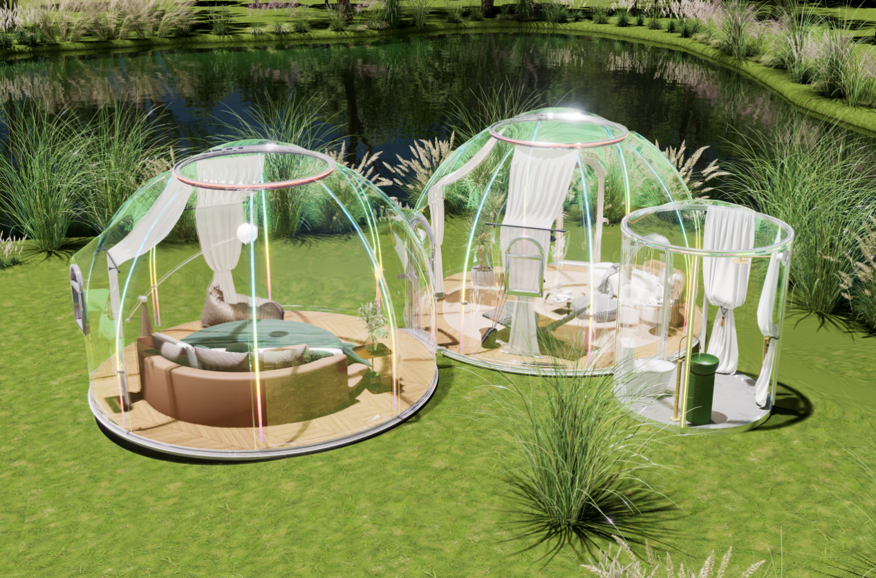 你知道在广东户外放置360度全景透明星空房的优缺点吗?