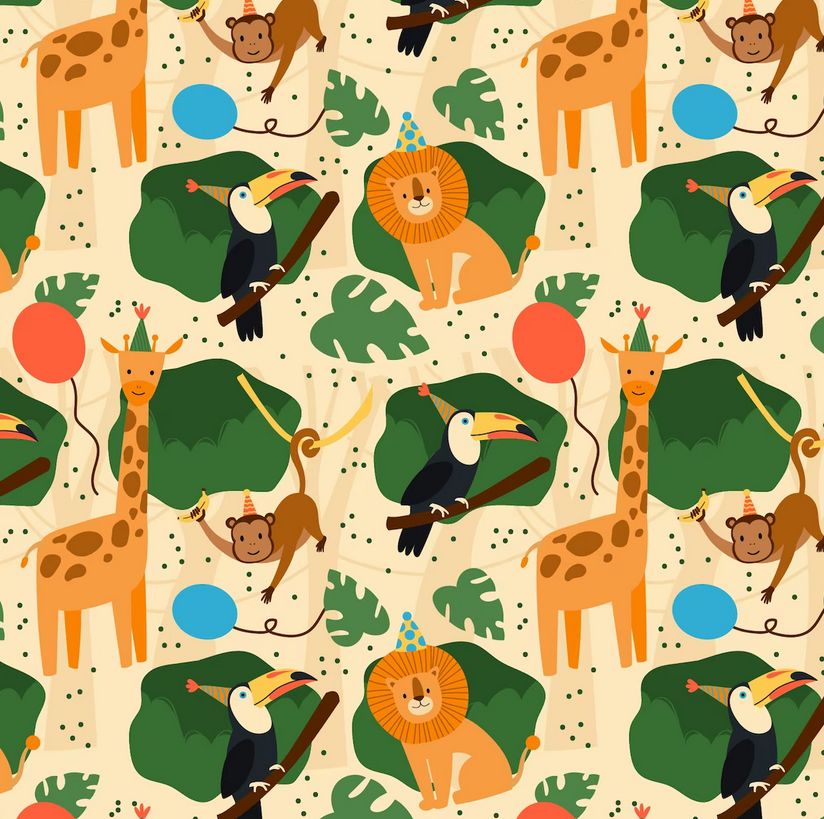 卡通图案是怎么形成的,为什么会产生连续重复的效果